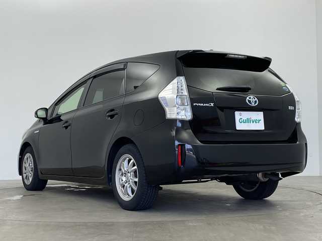 トヨタ プリウス α S 鹿児島県 2012(平24)年 12.9万km ブラック 純正ナビ/（AM/FM/Bluetooth）/オートライト/ステアリングリモコン/スマートキー/ETC/電格ミラー/ヘッドライトウォッシャー/フロアマット/純正ドアバイザー/横滑り防止装置