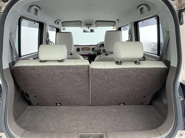 スズキ ラパン ショコラ X 群馬県 2014(平26)年 6.7万km シャンパンピンクPM 純正オーディオ　ＨＩＤオートライト　ショコラ専用レザーシート　ベンチシート　オートエアコン　純正フロアマット　スマートキー　プッシュスタート　盗難防止装置　ドアバイザー　アイドリングストップ　禁煙車
