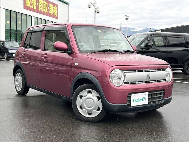 スズキ ラパン L 長野県 2016(平28)年 3.4万km カシスピンクパールメタリック 4WD/社外7インチSDナビ/【AVN-Z05i】/BluetoothAudio/フルセグTV/ビルトインETC/シートヒーター（D・N席）/ベンチシート/アイドリングストップ/横滑り防止装置/電動格納ミラー/スマートキー/プッシュスタート/純正フロアマット/純正ドアバイザー/Wエアバッグ