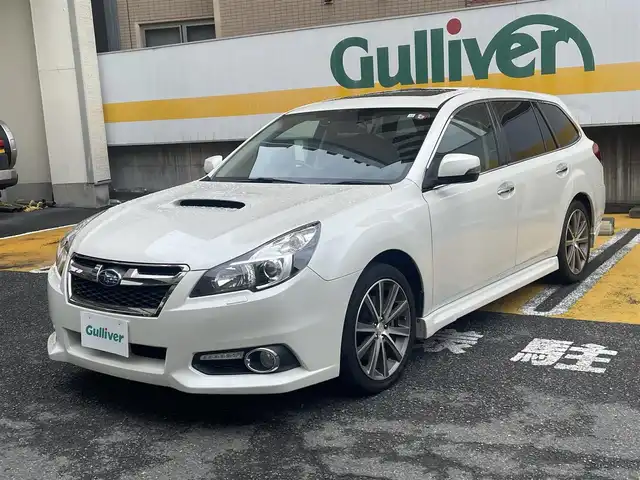 スバル レガシィ ツーリングワゴン 2．0GT DIT アイサイト 静岡県 2012(平24)年 11.1万km サテンホワイトパール ワンオーナー/サンルーフ/マッキントッシュ/純正メーカーナビ/DVD/CD/MSV/BT/バックカメラ/黒革シート/前席シートヒーター/前席パワーシート/運転席シートメモリー/衝突軽減ブレーキ/レーンキープアシスト/レーダークルーズコントロール/HIDヘッドライト/ETC/ステアリングスイッチ/純正18インチAW/保証書/取扱説明書/ナビ取扱説明書/H29/R3/R5点検記録簿有