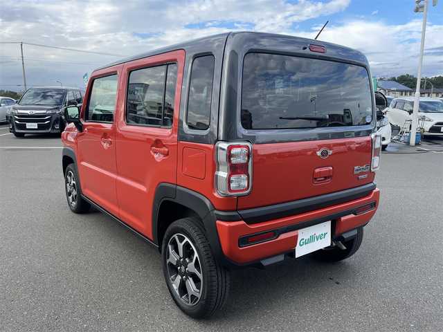 スズキ ハスラー HYBRID X 東京都 2020(令2)年 7.4万km バーミリオンオレンジ/ガンメタリック2トーン 純正8型ナビ（フルセグ/Bluetooth/CD/USB/iPod/AM/FM）/全方位モニター/デュアルカメラブレーキ/コーナーセンサー/前席シートヒーター/前後ドライブレコーダー/ETC/プッシュスタート/電動格納式ウィンカーミラー