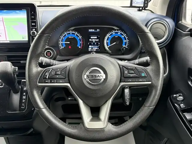 日産 デイズ HWS X プロパイロットED 岩手県 2019(平31)年 6.8万km オーシャンブルーP 禁煙車/4WD/全方位カメラ/プロパイロット/前席シートヒーター/純正9インチナビ/→フルセグTV/Bluetooth/CD/DVD/FM/AM/ステアリングスイッチ/バックカメラ/電子パーキング/オートブレーキホールド/コーナーセンサー/オートライト/LEDヘッドライト/フォグライト/〇プッシュスタート/〇電動格納ミラー/〇ウィンカーミラー/〇ドアバイザー/〇フロアマット/〇シガーソケット/〇スマートキー/レーダー探知機/スペアキー/前後ドライブレコーダー/冬タイヤ社外AW車載/→6mm×4本