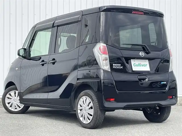 日産 デイズ ルークス X 福岡県 2014(平26)年 5.1万km ブラック 純正ナビ（ＭＰ３１４Ｄ－Ｗ）/フルセグTV/CD/DVD/BT/SD/AUX/アラウンドビューモニター/パワースライドドア/アイドリングストップ/スマートキー/プッシュスタート/ＥＴＣ/前後ドラレコ/オートエアコン/電動格納ミラー/ヘッドライトレベライザー/シートバックテーブル/ロールサンシェード/ベンチシート/ドアバイザー