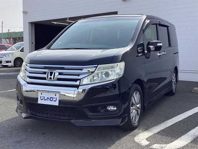 ホンダ ステップワゴン スパーダ Z 大阪府 2014(平26)年 9.5万km プレミアムスパークルブラックパール (株)IDOMが運営する【じしゃロン熊本店】の自社ローン専用車両になります。こちらは現金またはオートローンご利用時の価格です。自社ローンご希望の方は別途その旨お申付け下さい　/純正ナビ/バックカメラ/フルセグテレビ/DVD/CD/Bluetooth接続/ビルトインETC/両側パワースライドドア/クルーズコントロール/HIDヘッドライト/オートライト/純正アルミホイール/スマートキー/スペアキー