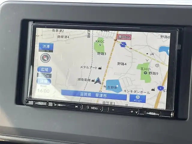 日産 ルークス X 滋賀県 2021(令3)年 3.6万km ホワイトパール 禁煙車/社外ナビ/ＣＤ／Ｂｌｕｅｔｏｏｔｈ/アラウンドビューモニター/ＥＴＣ/片側パワースライドドア/衝突軽減ブレーキ/プッシュスタート/スマートキー/後席サーキュレーター/オートライト