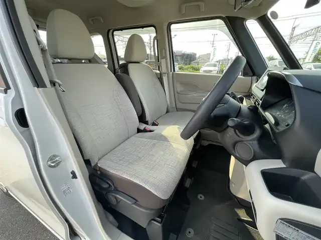 日産 ルークス X 滋賀県 2021(令3)年 3.6万km ホワイトパール 禁煙車/社外ナビ/ＣＤ／Ｂｌｕｅｔｏｏｔｈ/アラウンドビューモニター/ＥＴＣ/片側パワースライドドア/衝突軽減ブレーキ/プッシュスタート/スマートキー/後席サーキュレーター/オートライト