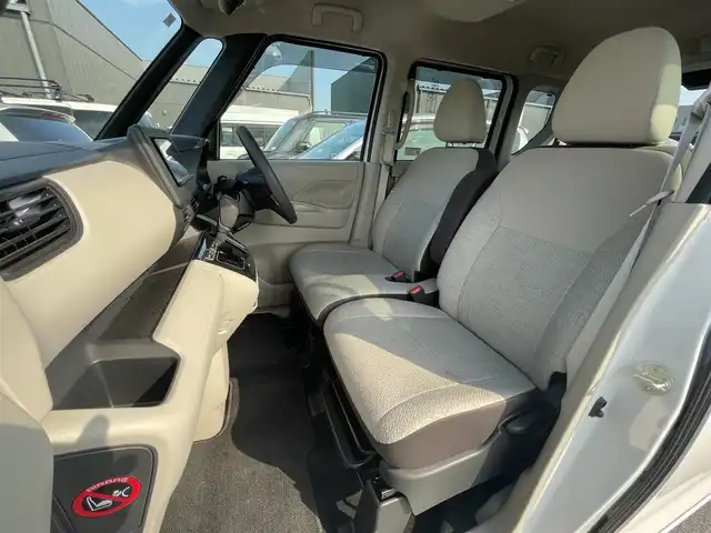 日産 ルークス X 滋賀県 2021(令3)年 3.6万km ホワイトパール 禁煙車/社外ナビ/ＣＤ／Ｂｌｕｅｔｏｏｔｈ/アラウンドビューモニター/ＥＴＣ/片側パワースライドドア/衝突軽減ブレーキ/プッシュスタート/スマートキー/後席サーキュレーター/オートライト