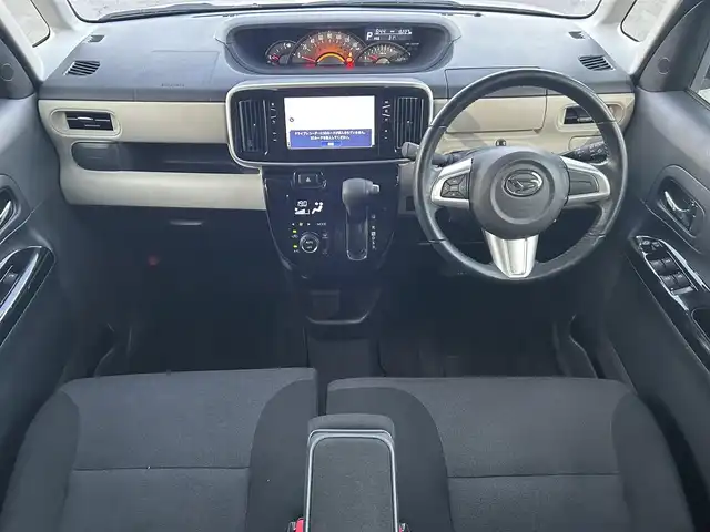ダイハツ ムーヴ キャンバス G メイクアップ SA Ⅲ 静岡県 2018(平30)年 1.9万km スムースグレーマイカメタリック/ファイアークォーツレッドメタリック 2トーン 純正ナビ/　（AppleCarPaly/AndroidAuto/フルセグTV/DVD/CD）/寒冷地仕様/運転席シートヒーター/全方位カメラ/バックカメラ/両側パワースライドドア/衝突被害軽減システム/横滑り防止装置/レーンキープアシスト/オートマチックハイビーム/ETC/前方ドライブレコーダー/プッシュスタート/スマートキー/純正フロアマット/純正オプション15インチアルミホイール/付属：純正14インチスチールホイルタイヤ付き積み込み/LEDヘッドライト/ローダウン/純正サスペンション積み込み