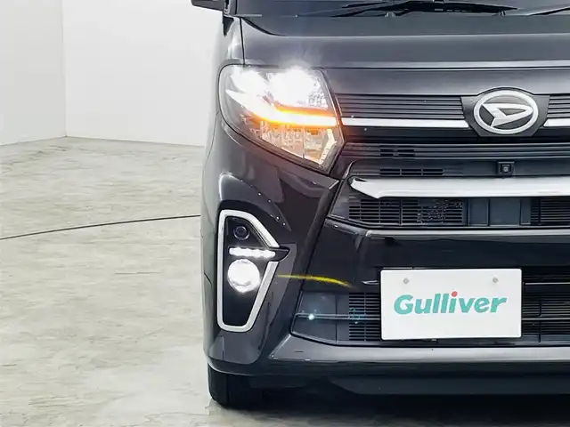 ダイハツ タント カスタム X 福島県 2021(令3)年 3.9万km ブラックマイカメタリック スマートアシスト/・衝突警報機能/・衝突回避ブレーキ機能/・ブレーキ制御付誤発進抑制機能/・車線逸脱警報機能/・先行車発進お知らせ機能/・標識認識機能/・オートハイビーム/純正メモリナビ/・型番：NMZK-W71D/・フルセグTV/BT/CD/DVD/・バックカメラ/・アラウンドビューモニター/・ETC/・ドライブレコーダー/両側パワースライドドア/コーナーセンサー/アイドリングストップ/ステアリングリモコン/ハーフレザーシート/・D+N席シートヒーター/プッシュスタート/・スマートキー/・スペアキー1本/電動格納ミラー/・ウィンカーミラー/純正フロアマット/純正14インチアルミ/ドアバイザー