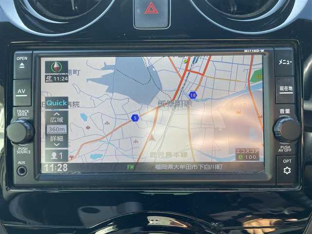 日産 ノート X ブラックアロー 福岡県 2018(平30)年 4万km オリーブグリーン/スーパーブラック 2トーン 前後コーナーセンサー/自動ブレーキ/レーンキープアシスト/プッシュスタートボタン/スマートキー/純正HDDナビ/ワンセグTV/USB接続/バックカメラ/Bluetoothオーディオ/純正フロアマット/純正アルミホイール