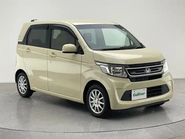 ホンダ Ｎ ＷＧＮ G ターボパッケージ 兵庫県 2015(平27)年 4.8万km クッキークリーム 純正ディスプレイオーディオ(CD/ワンセグ)/バックカメラ/オートライト/ターボ過給機/ETC/純正14インチアルミホイール/純正フロアマット/スマートキー/純正前方ドライブレコーダー/HIDヘッドライト