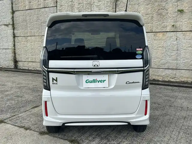 ホンダ Ｎ ＢＯＸ カスタム G L ホンダセンシング 長崎県 2019(令1)年 7.6万km プラチナホワイトパール 社外メモリナビ/（CD/DVD/BT/フルセグ）/バックカメラ/衝突軽減ブレーキ/レーンアシスト/レーダークルーズ/ETC/片側パワースライドドア/オートライト/スマートキー/プッシュスタート/純正14インチAW
