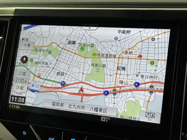 トヨタ アルファード S Cパッケージ 福岡県 2017(平29)年 4.9万km ラグジュアリーホワイトパールクリスタルシャインガラスフレーク 後席モニター　/社外１０型ナビ／フルセグＴＶ　/バックカメラ　/クルーズコントロール　/コーナーセンサー　/衝突軽減ブレーキ　/アクセル踏み間違い防止　/ＭＴモード付ＡＴ　/両側電動スライドドア　/ステアリングヒーター　/シートメモリー付きパワーシート　/パワーバックドア　/ＬＥＤヘッドライト