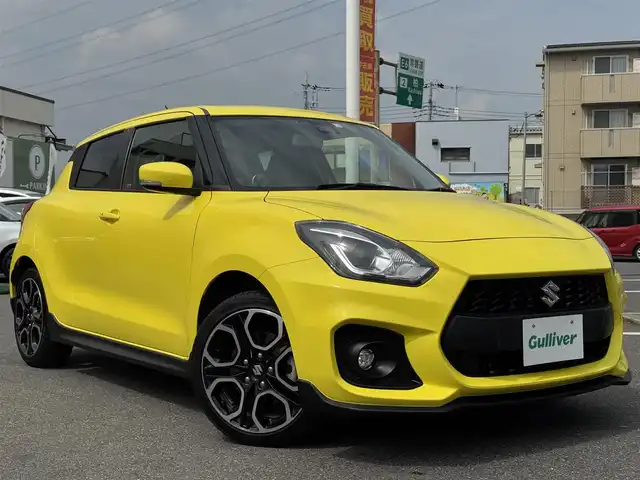 スズキ スイフト スポーツ セーフティPKG 千葉県 2018(平30)年 4万km チャンピオンイエロー ワンオーナー/6速MT/セーフティパッケージ/デュアルセンサーブレーキサポート/誤発信抑制機能/車線逸脱抑制機能/ふらつき警報/先行者発進お知らせ機能/レーダークルーズコントロール/純正8型ナビ/フルセグTV/Bluetooth/ビルトインETC/スポーツ専用バケットシート/シートヒーター/純正フロアマット/カーボンエアロ/純正17インチAW/オートライト