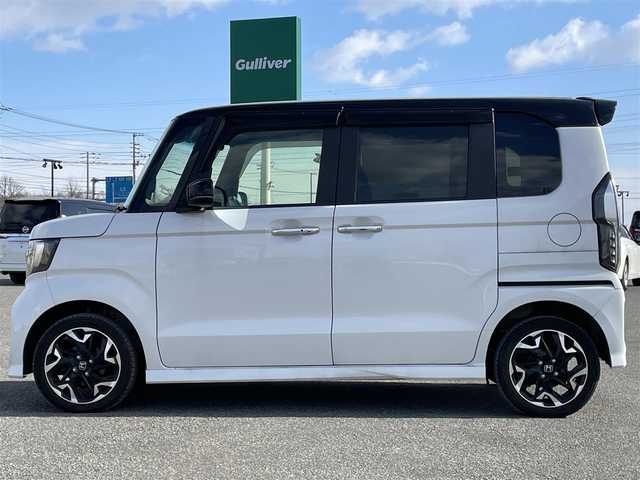 ホンダ Ｎ ＢＯＸ カスタム G L ターボ ホンダセンシング 道央・札幌 2019(平31)年 13.8万km パールⅡ ４WD/ホンダセンシング/社外メモリーナビ/CD/DVD/BT/フルセグ/衝突被害軽減ブレーキ/横滑り防止装置/アダプティブクルーズコントロール/レーンキープアシスト/リヤコーナーセンサー/バックカメラ/ビルトインETC/ドライブレコーダー/アイドリングストップ/ECONモード/両側パワースライドドア/前席シートヒーター/ハーフレザーシート/革巻きステアリング/ステアリングリモコン/パドルシフト/プッシュスタート/スマートキー/LEDヘッドライト/オートライト/オートハイビーム/フォグランプ/電動格納ミラー/ヒーテッドドアミラー/ウィンカーミラー/純正フロアマット/ドアバイザー