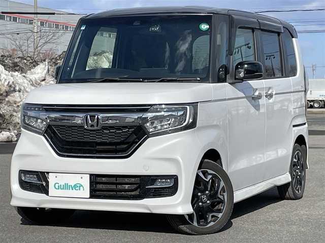 ホンダ Ｎ ＢＯＸ カスタム G L ターボ ホンダセンシング 道央・札幌 2019(平31)年 13.8万km パールⅡ ４WD/ホンダセンシング/社外メモリーナビ/CD/DVD/BT/フルセグ/衝突被害軽減ブレーキ/横滑り防止装置/アダプティブクルーズコントロール/レーンキープアシスト/リヤコーナーセンサー/バックカメラ/ビルトインETC/ドライブレコーダー/アイドリングストップ/ECONモード/両側パワースライドドア/前席シートヒーター/ハーフレザーシート/革巻きステアリング/ステアリングリモコン/パドルシフト/プッシュスタート/スマートキー/LEDヘッドライト/オートライト/オートハイビーム/フォグランプ/電動格納ミラー/ヒーテッドドアミラー/ウィンカーミラー/純正フロアマット/ドアバイザー