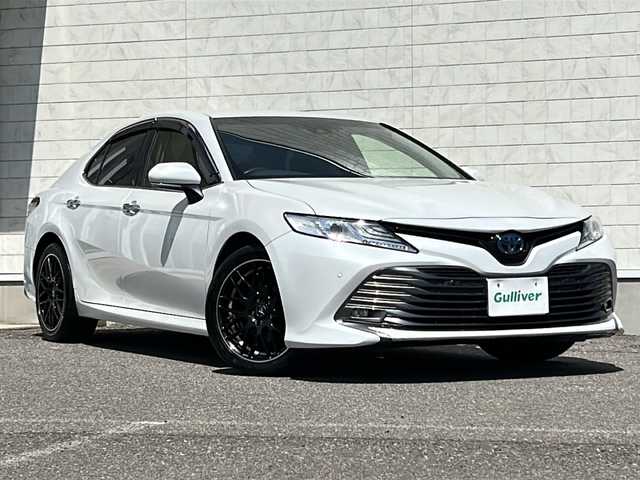 トヨタ カムリ G 福島県 2020(令2)年 5.9万km プラチナホワイトパールマイカ 純正ナビ Ｂカメ ドラレコ ETC オートクルーズ　衝突軽減 /レーンキープ 横滑り防止 bluetooth D席パワーシート/ブラインドスポットモニター