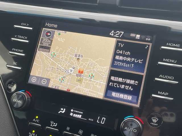 トヨタ カムリ G 福島県 2020(令2)年 5.9万km プラチナホワイトパールマイカ 純正ナビ Ｂカメ ドラレコ ETC オートクルーズ　衝突軽減 /レーンキープ 横滑り防止 bluetooth D席パワーシート/ブラインドスポットモニター