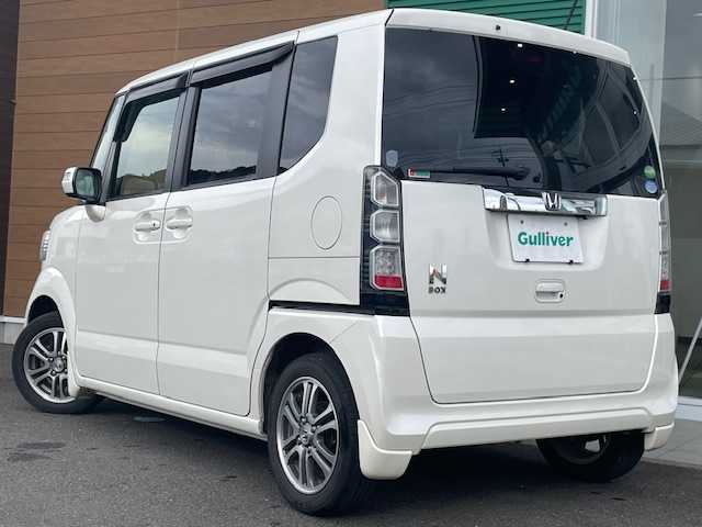 ホンダ Ｎ ＢＯＸ G Lパッケージ 静岡県 2014(平26)年 10.8万km プレミアムホワイトパール ワンオーナー/純正メモリナビ/AM/FM/CD/DVD/BT/フルセグ/バックカメラ/左側パワースライドドア/純正フロアマット/プッシュスタート/スマートキー/ETC/オートライト/キセノンライト