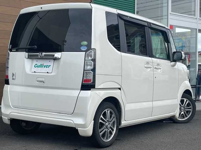 ホンダ Ｎ ＢＯＸ G Lパッケージ 静岡県 2014(平26)年 10.8万km プレミアムホワイトパール ワンオーナー/純正メモリナビ/AM/FM/CD/DVD/BT/フルセグ/バックカメラ/左側パワースライドドア/純正フロアマット/プッシュスタート/スマートキー/ETC/オートライト/キセノンライト