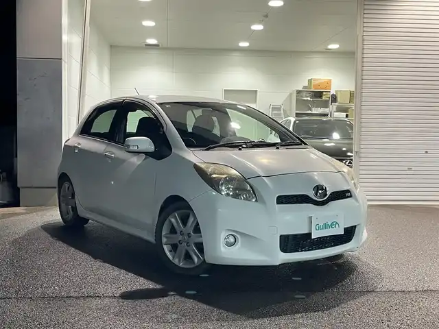 トヨタ ヴィッツ RS 福島県 2008(平20)年 9.4万km ホワイト 純正HDDナビ/CD/DVD/BT/SD/フルセグTV/社外車高調ローダウン/パドルシフト/キセノンライト/フォグライト/プッシュスタート/ドアバイザー/フロアマット