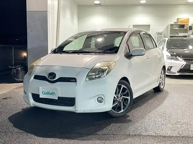 トヨタ ヴィッツ RS 福島県 2008(平20)年 9.4万km ホワイト 純正HDDナビ/CD/DVD/BT/SD/フルセグTV/社外車高調ローダウン/パドルシフト/キセノンライト/フォグライト/プッシュスタート/ドアバイザー/フロアマット