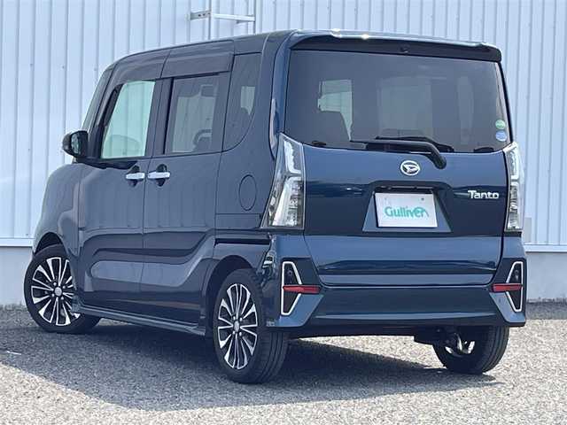 ダイハツ タント カスタム RS セレクション 熊本県 2020(令2)年 9.8万km レーザーブルークリスタルシャイン ワンオーナー/純正ナビ/・AM/FM/CD/DVD/SD/iPod/BT/・フルセグTV/バックカメラ/スマートアシスト３/・衝突警報機能/・衝突回避支援ブレーキ機能/・車線逸脱警報機能/・誤発進抑制機能（前方・後方）/・先行車発進お知らせ機能/クリアランスソナー/前後コーナーセンサー/360°ドライブレコーダー/ビルトインETC/アダプティブクルーズコントロール/革巻きステアリング/・ステアリングリモコン/ハーフレザーシート/・D/N席シートヒーター/オートライト/・フォグランプ/・LEDライト/電動格納ミラー/・ウィンカーミラー/両側電動ドア/純正フロアマット/純正ドアバイザー/スマートキー/・スペアキー