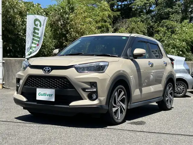 トヨタ ライズ Z 長崎県 2021(令3)年 6.8万km ナチュラルベージュマイカM ワンオーナー/純正9インチディスプレイオーディオ(BT/ラジオ/TV/Apple　Carplay/Android　Auto)/プッシュスタート/スマートキー/スペアキー/MTモード付AT/全車速追従機能付ACC/前後ドラレコ/ビルトインETC/デジタルインナーミラー/純正フロアマット/ドアバイザー/純正17インチアルミホイール/前席シートヒーター/ABS/VSC・TRC/イモビライザーシステム/スマートアシスト/前後コーナーセンサー/アイドリングストップ/LKC/SRSダブル・サイドエアバッグ/SRSカーテンエアバッグ/オートライト/取扱説明書/保証書/記録簿