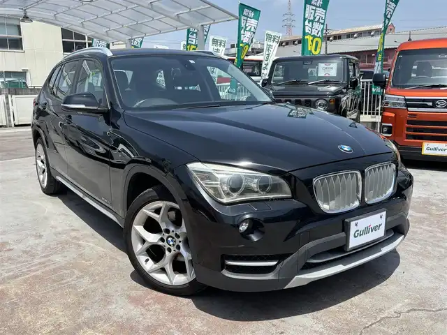 ＢＭＷ Ｘ１ sDrive 18i 京都府 2014(平26)年 7.7万km サファイアブラックP 禁煙車/ETC/AUX/ハーフレザー/キセノン/スマートキー２個/１８インチアルミホイール/保証書/