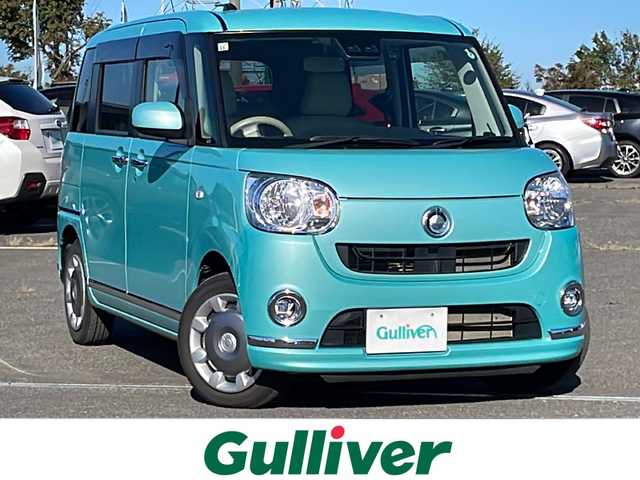 ダイハツ ムーヴ キャンバス X LTD メイクアップ SA Ⅲ 道央・札幌 2017(平29)年 6.3万km ファインミントメタリック ４WD/純正SDナビ/AM/FM/CD/DVD/BT/SD/フルセグ/衝突被害軽減ブレーキ/横滑り防止装置/レーンキープアシスト/コーナーセンサー/バックカメラ/ETC/ドライブレコーダー/アイドリングストップ/両側パワースライドドア/ステアリングリモコン/プッシュスタート/スマートキー/ハロゲンヘッドライト/オートライト/オートマチックハイビーム/フォグランプ/ヘッドライトレベライザー/電動格納ミラー/純正フロアマット/ドアバイザー/革調シートカバー