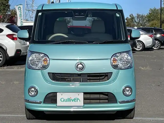 ダイハツ ムーヴ キャンバス X LTD メイクアップ SA Ⅲ 道央・札幌 2017(平29)年 6.3万km ファインミントメタリック ４WD/純正SDナビ/AM/FM/CD/DVD/BT/SD/フルセグ/衝突被害軽減ブレーキ/横滑り防止装置/レーンキープアシスト/コーナーセンサー/バックカメラ/ETC/ドライブレコーダー/アイドリングストップ/両側パワースライドドア/ステアリングリモコン/プッシュスタート/スマートキー/ハロゲンヘッドライト/オートライト/オートマチックハイビーム/フォグランプ/ヘッドライトレベライザー/電動格納ミラー/純正フロアマット/ドアバイザー/革調シートカバー