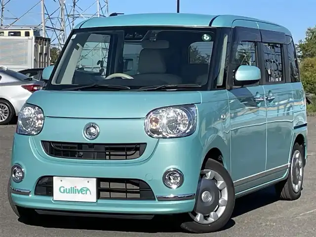 ダイハツ ムーヴ キャンバス X LTD メイクアップ SA Ⅲ 道央・札幌 2017(平29)年 6.3万km ファインミントメタリック ４WD/純正SDナビ/AM/FM/CD/DVD/BT/SD/フルセグ/衝突被害軽減ブレーキ/横滑り防止装置/レーンキープアシスト/コーナーセンサー/バックカメラ/ETC/ドライブレコーダー/アイドリングストップ/両側パワースライドドア/ステアリングリモコン/プッシュスタート/スマートキー/ハロゲンヘッドライト/オートライト/オートマチックハイビーム/フォグランプ/ヘッドライトレベライザー/電動格納ミラー/純正フロアマット/ドアバイザー/革調シートカバー