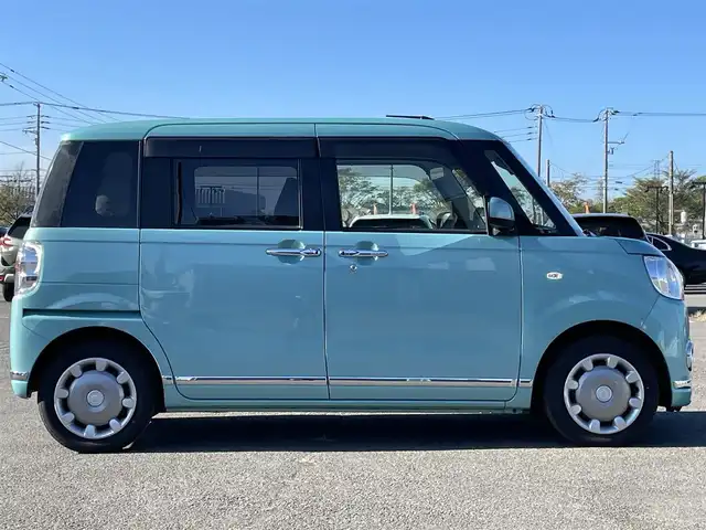 ダイハツ ムーヴ キャンバス X LTD メイクアップ SA Ⅲ 道央・札幌 2017(平29)年 6.3万km ファインミントメタリック ４WD/純正SDナビ/AM/FM/CD/DVD/BT/SD/フルセグ/衝突被害軽減ブレーキ/横滑り防止装置/レーンキープアシスト/コーナーセンサー/バックカメラ/ETC/ドライブレコーダー/アイドリングストップ/両側パワースライドドア/ステアリングリモコン/プッシュスタート/スマートキー/ハロゲンヘッドライト/オートライト/オートマチックハイビーム/フォグランプ/ヘッドライトレベライザー/電動格納ミラー/純正フロアマット/ドアバイザー/革調シートカバー