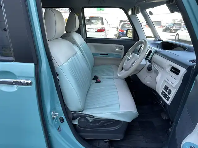 ダイハツ ムーヴ キャンバス X LTD メイクアップ SA Ⅲ 道央・札幌 2017(平29)年 6.3万km ファインミントメタリック ４WD/純正SDナビ/AM/FM/CD/DVD/BT/SD/フルセグ/衝突被害軽減ブレーキ/横滑り防止装置/レーンキープアシスト/コーナーセンサー/バックカメラ/ETC/ドライブレコーダー/アイドリングストップ/両側パワースライドドア/ステアリングリモコン/プッシュスタート/スマートキー/ハロゲンヘッドライト/オートライト/オートマチックハイビーム/フォグランプ/ヘッドライトレベライザー/電動格納ミラー/純正フロアマット/ドアバイザー/革調シートカバー