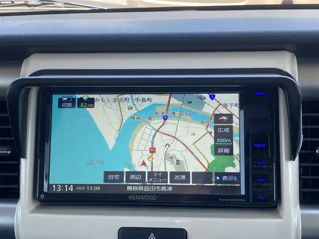スズキ ハスラー J 島根県 2019(令1)年 0.8万km フェニックスレッドパール/ブルーイッシュブラックパール ワンオーナー /社外メモリナビ (CD/DVD/BT/フルセグ)/衝突被害軽減ブレーキ/車線逸脱警告/前方ドライブレコーダー/アイドリングストップ/運転席シートヒーター/オートライト/LEDヘッドライト/ステアリングリモコン/電動格納ミラー/純正ドアバイザー/純正フロアマット/社外AW付きスタッドレスタイヤ積み込み/取扱説明書/保証書/スペアキー×1