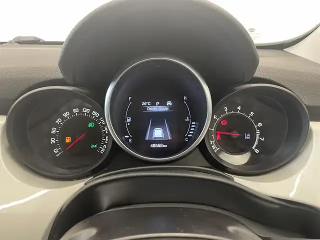 フィアット ５００Ｘ ポップスタープラス 岡山県 2017(平29)年 4.9万km BIANCO GHIACCIO ワンオーナー/社外メモリナビ【AVIC-RL05】/(DVD/ワンセグTV/Bluetooth/USB/MSV)/バックカメラ/クルーズコントロール/衝突軽減ブレーキ/ブラインドスポットモニター/HIDヘッドライト/スマートキー/ETC/レザーシート/前席パワーシート/前席シートヒーター/レーンアシスト/パドルシフト/横滑り防止機能/純正18インチアルミホイール/保証書/取扱説明書