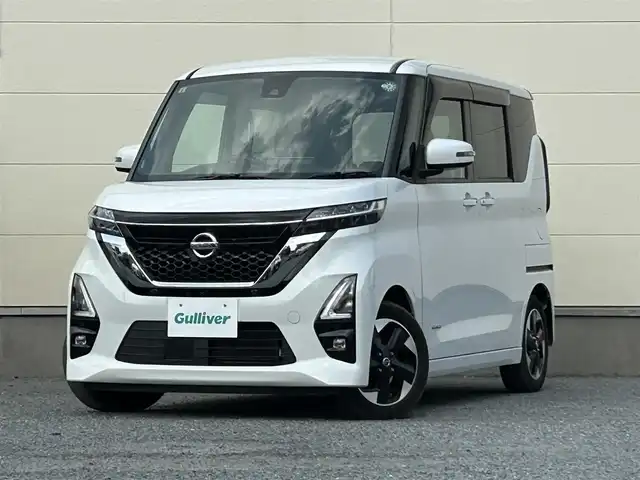 日産 ルークス ハイウェイスター X 茨城県 2020(令2)年 7.9万km ホワイトパール 純正ナビ/フルセグTV/Bluetooth接続/全方位カメラ/両側パワースライド/純正ドアバイザー/DVD再生機能/クリアランスソナー/LEDヘッドライト/純正フロアマット/純正１４インチアルミホイール/スマートキー/プッシュスタート