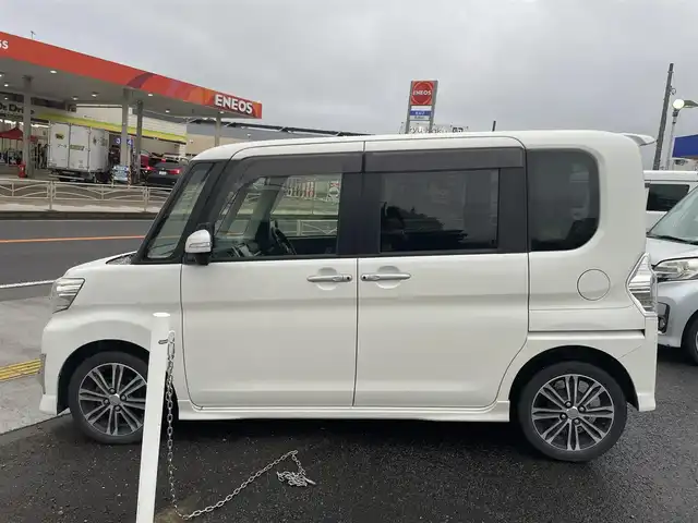 ダイハツ タント カスタム RS トップED SAⅡ 神奈川県 2015(平27)年 8.6万km パール (株)IDOMが運営する【じしゃロンOO店】の自社ローン専用車両になりますこちらは現金またはオートローンご利用時の価格です。自社ローンご希望の方は別途その旨お申付け下さい/両側パワースライド/スマートキー/ハーフレザーシート/スマートアシスト/オートライト/ＬＥＤライト/16インチＡＷ/取扱説明書
