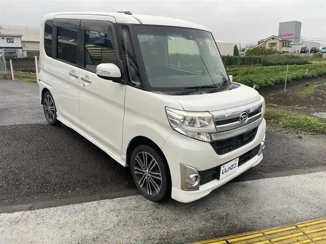 ダイハツ タント カスタム RS トップED SAⅡ 神奈川県 2015(平27)年 8.6万km パール (株)IDOMが運営する【じしゃロンOO店】の自社ローン専用車両になりますこちらは現金またはオートローンご利用時の価格です。自社ローンご希望の方は別途その旨お申付け下さい/両側パワースライド/スマートキー/ハーフレザーシート/スマートアシスト/オートライト/ＬＥＤライト/16インチＡＷ/取扱説明書