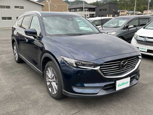 マツダ ＣＸ－８ XD プロアクティブ 山形県 2019(平31)年 6.5万km ディープクリスタルブルーマイカ スマートブレーキサポート/純正SDナビ/（AM/FM/TV/CD/DVD/TV）/ETC/社外ドライブレコーダー/ヘッドアップディスプレイ/レーダークルーズコントロール/全周囲カメラ/純正フロアマット/ステアリングスイッチ/パワーシート（D席）/シートヒーター/電動パーキングブレーキ/ブレーキホールド/3列シート/電動リアゲート/純正AW/コーナーセンサー/電動格納ミラー