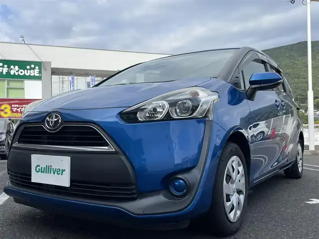 トヨタ シエンタ G 長崎県 2016(平28)年 9万km コバルトブルーメタリック 純正SDナビ/・AM/FM/CD/DVD/BT/フルセグTV/バックカメラ/ステアリングスイッチ/両側パワースライドドア/ビルトインETC/ライトレベライザー/アイドリングストップ/フロアマット/ドアバイザー/革巻きステアリング/保証書/取扱説明書/ナビ取扱説明書/スペアキー