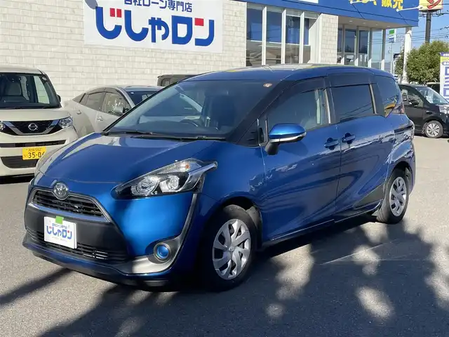 トヨタ シエンタ G 和歌山県 2016(平28)年 9万km コバルトブルーメタリック (株)IDOMが運営する【じしゃロン和歌山店】の自社ローン専用車両になります。こちらは現金またはオートローンご利用時の価格です。自社ローンご希望の方は別途その旨お申付け下さい/純正SDナビ/・AM/FM/CD/DVD/BT/フルセグTV/バックカメラ/ステアリングスイッチ/両側パワースライドドア/ビルトインETC/ライトレベライザー/アイドリングストップ/フロアマット/ドアバイザー/革巻きステアリング/保証書/取扱説明書/ナビ取扱説明書/スペアキー