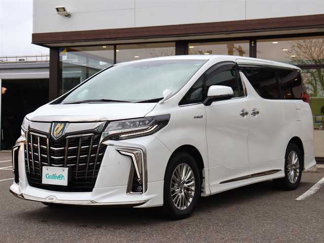 トヨタ アルファードハイブリット S タイプゴールド 道東・釧路十勝 2020(令2)年 5.8万km ホワイトパールクリスタルシャイン ワンオーナー /4WD /モデリスタエアロ /・シグネチャーイルミブレード（モデリスタ） /・フロントグリルカバー(モデリスタ) /純正ディスプレイオーディオ /・TV/BT/TVキャンセラー /バックカメラ/純正フリップダウンモニター /デジタルインナーミラー /両側パワースライドドア  / ToyotaSafetyS e n s e /・プリクラッシュセーフティ /・レーンキープア シ ス ト/・アダプティブハイビーム/・オートマチックハイビーム/・ロードサインアシスト/・クルーズコントロール/・先行車発進お知らせ/ブレーキホールド/クリアランスソナー/ブラインドスポットモニター/社外ドラレコ（前後）/ETC2.0