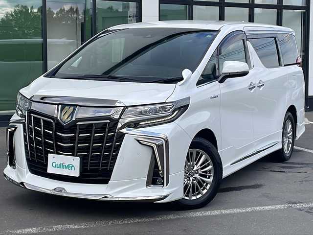 トヨタ アルファードハイブリット S タイプゴールド 道東・釧路十勝 2020(令2)年 5.8万km ホワイトパールクリスタルシャイン ・ワンオーナー /・4WD /・モデリスタエアロ /・シグネチャーイルミブレード（モデリスタ） /・フロントグリルカバー(モデリスタ) /・純正ディスプレイオーディオ /・TV/BT/・TVキャンセラー /・バックカメラ/・純正フリップダウンモニター /・デジタルインナーミラー /・両側パワースライドドア  /・ ToyotaSafetyS e n s e /・プリクラッシュセーフティ /・レーンキープア シ ス ト/・アダプティブハイビーム/・オートマチックハイビーム/・ロードサインアシスト/・クルーズコントロール/・先行車発進お知らせ/・ブレーキホールド/・クリアランスソナー/・ブラインドスポットモニター/・社外ドラレコ（前後）/・ETC2.0