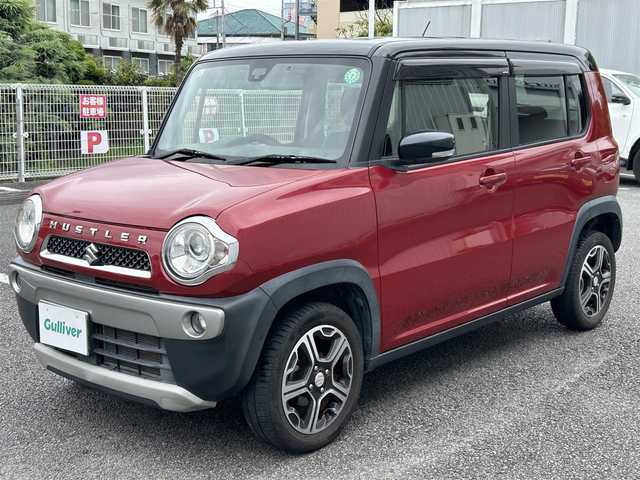 スズキ ハスラー X ターボ 静岡県 2014(平26)年 5.4万km フェニックスレッドパール/ブルーイッシュブラックパール ユーザー買取車両/純正SDナビ（AM/FM/BT/地デジTV）/純正LEDライト/純正15インチAW/アイドリングストップ/バックカメラ/ETC/エンジンスタートボタン/スマートキー/スペアキー×1/ベンチシート/シートヒーター/衝突被害軽減システム/純正フロアマット/横滑り防止装置