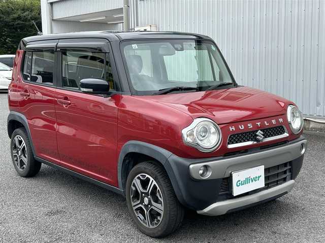 スズキ ハスラー X ターボ 静岡県 2014(平26)年 5.4万km フェニックスレッドパール/ブルーイッシュブラックパール ユーザー買取車両/純正SDナビ（AM/FM/BT/地デジTV）/純正LEDライト/純正15インチAW/アイドリングストップ/バックカメラ/ETC/エンジンスタートボタン/スマートキー/スペアキー×1/ベンチシート/シートヒーター/衝突被害軽減システム/純正フロアマット/横滑り防止装置
