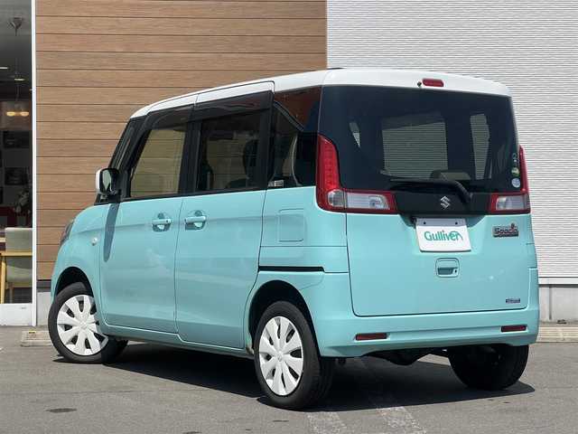 スズキ スペーシア X 秋田県 2015(平27)年 12.3万km フレンチミントパールメタリック 純正ナビ/衝突軽減システム/４WD/片側パワスラ/フルセグ/バックカメラ/スマートキー/プッシュスタート/アイドリングストップ/レーンキープアシスト/ETC/社外フロアマット/純正ドアバイザー/オートエアコン/パワーステアリング/パワーウィンドウ/横滑り防止/盗難防止装置/レベライザー/電動格納ミラー/保証書/取扱説明書/記録簿
