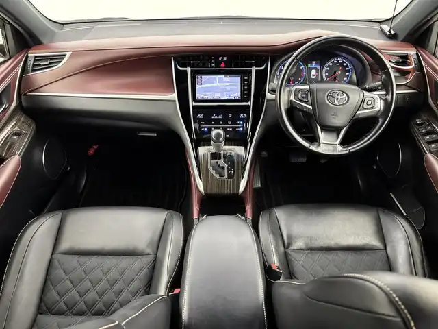 トヨタ ハリアー エレガンス 福岡県 2015(平27)年 7.4万km ホワイトパールクリスタルシャイン モデリスタエアロ　/純正ナビ／フルセグＴＶ　/バックカメラ　/ＥＴＣ　/プッシュスタート　/ステアリングリモコン　/横滑り防止装置　/ＭＴモード付ＡＴ　/ハーフレザーシート　/パワーシート　/社外２０インチＡＷ　/ＬＥＤヘッドライト