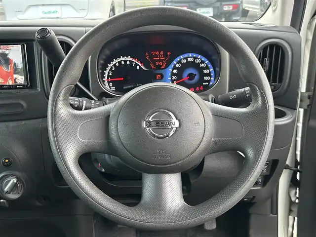 日産 キューブ 15X 茨城県 2010(平22)年 15.4万km 白 社外ナビ/ワンセグTV/キーレスエントリー/純正フロアマット/ベンチシート/社外アルミホイール