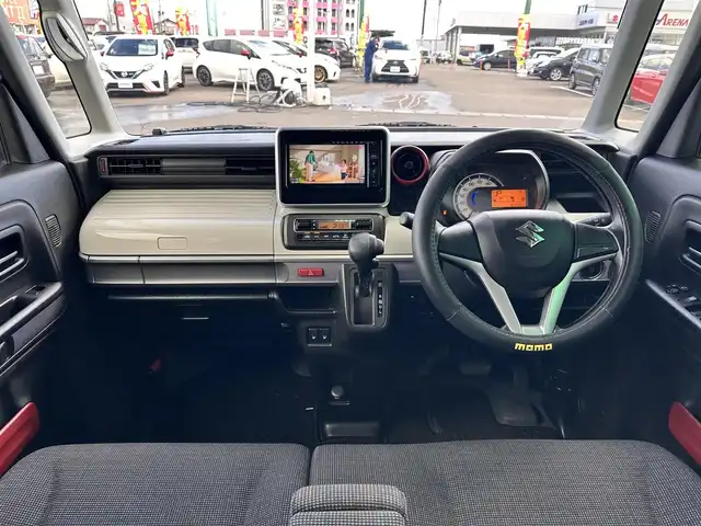 スズキ スペーシア HYBRID X 宮城県 2020(令2)年 3.6万km ピュアホワイトパール/ブラック2トーン スズキセーフティサポート/・デュアルカメラブレーキサポート/・誤発進抑制機能/・車線逸脱警報機能/・ふらつき警報機能/・先行車発進お知らせ機能/・ハイビームアシスト/・後退時ブレーキサポート/・後方誤発進抑制機能/・リアパーキングセンサー/社外ナビ/・CD/DVD/・Bluetooth/・フルセグTV/バックカメラ/ETC/両側パワースライド/革巻きステアリング/ステアリングスイッチ/オートライト/プッシュスタート＆スペアキー/アイドリングストップ/電動格納ミラー/社外14インチAW/ルーフレール/純正フロアマット/ドアバイザー/W/サイド/カーテンエアバッグ/取扱説明書/保証書